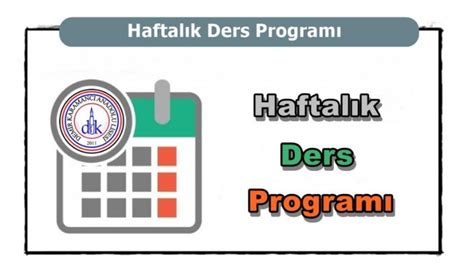 E Itim Retim Y L Haftal K Ders Program De I Mi Tir