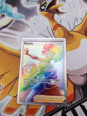 Phoebe 175 163 Holo Rainbow Secret Rare Battle Styles Pokémon TCG