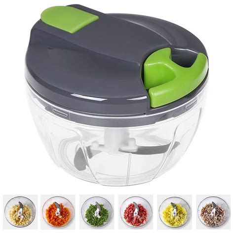 520ml Hvxrjkn Manual Food Chopper Hand Pull Mincer Kitchen Processor