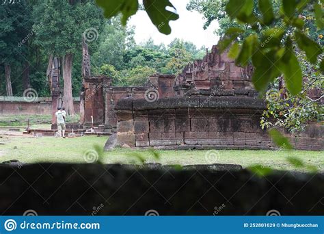 Banteay Srei Temple In Siem Reap Cambodia Stock Image Image Of Dense