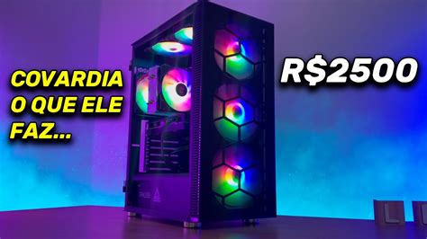 Montei O MELHOR PC GAMER BARATO DE 2500 REAIS QUE RODA TUDO EM 2024