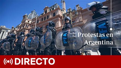 Directo Protestas Sociales En Argentina En El Aniversario De La Crisis De 2001 Youtube