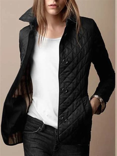 Abrigo De Talla Grande Con Solapa Para Mujer Chaqueta Cl Sica A Cuadros