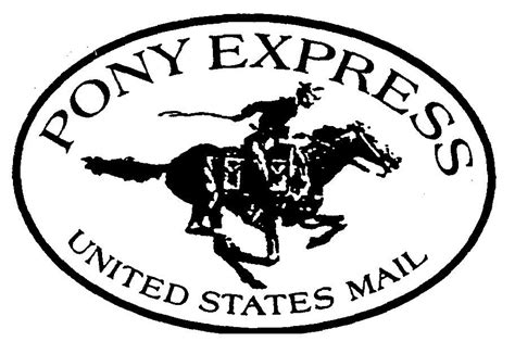 Pony Express United States Mail Pony Express Pony Horse Stencil