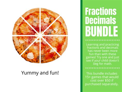 Math Games Bundle: Fractions, Decimals & Percents | Orison Orchards