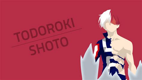 Todoroki Shoto Minimalistic Wallpaper Hd By Sirzeches On Deviantart