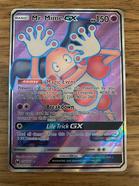 Mint Mr Mime Gx Celestial Storm Full Art Ultra Rare Pokemon