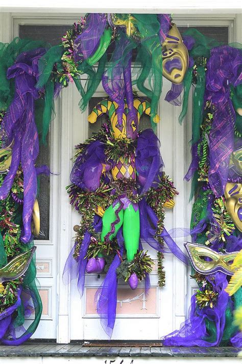 Mardi Gras Decorations Mardi Gras Wreath Mardi Gras Crafts