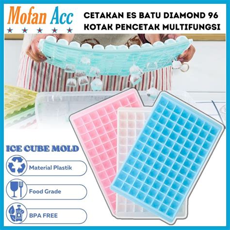 Jual Cetakan Es Batu Kubus Diamond Kotak Alat Pencetak Puding Agar