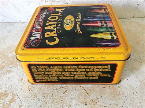 Vintage Crayola 40 Anniversary Tin Box Collectible Crayola | Etsy