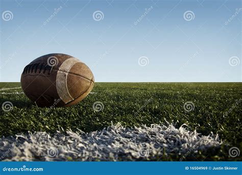 Football on Field stock image. Image of athletic, competition - 16504969