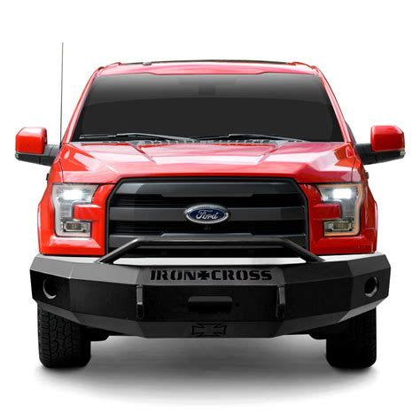 Iron Cross® Ford F 150 2015 2016 Heavy Duty Series Full Width Black Front Winch Hd Bumper With