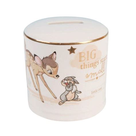 Bambi And Thumper Sketch Magical Moments Ceramic Money Bank