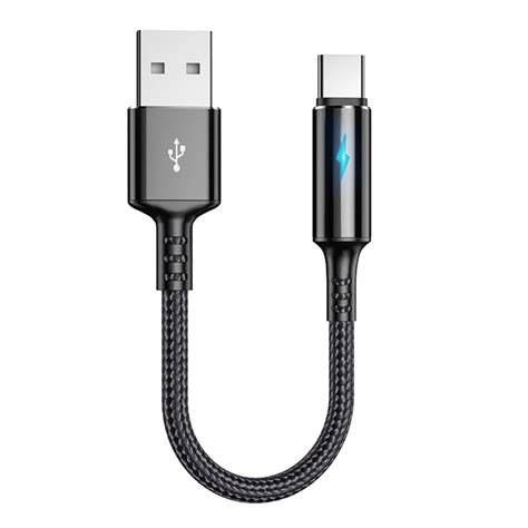 Short Chargers Usb Type C To Usb A Fast Charger Cable Cords High Speed Data And Charging