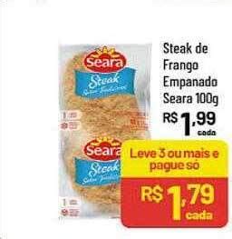 Steak De Frango Empanado Seara Oferta Na Supermercados Goes