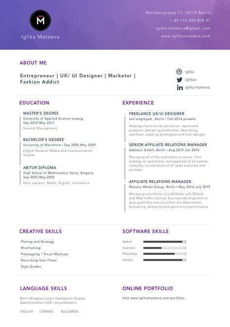 11 Resume Prototype ideas in 2021 | resume, resume design, resume design template