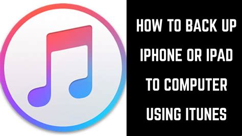 How To Backup IPhone Or IPad To Computer Using ITunes YouTube