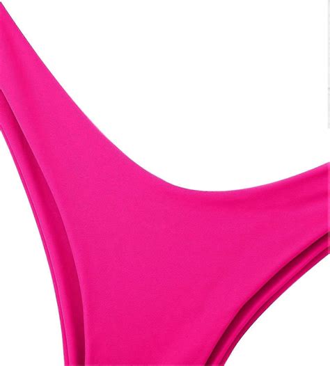Women S Twist Front High Cut Thong Two Piece Bikini Set Swimsuit