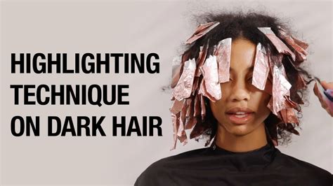 High Contrast Highlights On Dark Hair Curly Hair Foiling Tutorial