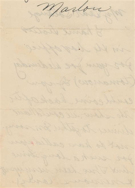 Its Not You Its Marlon Rare Handwritten Marlon Brando Break Up Letter Sells For 10000