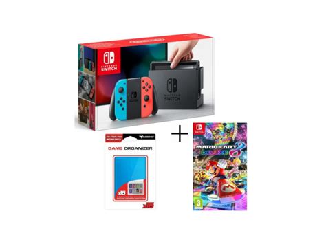 Console Nintendo Switch Avec Paire De Joy Con Bleu N On Rouge N On