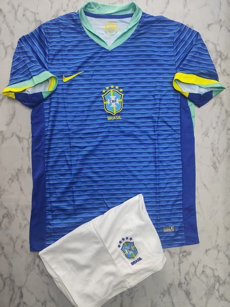 Brazil Away Football Jersey 2425 Set The Venu Sports Shop