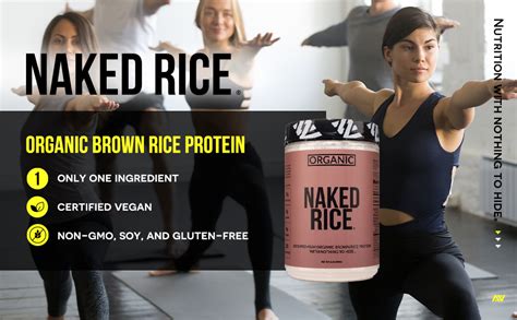 Naked Rice 1lb Organic Brown Rice Protein Powder Vegan Protein