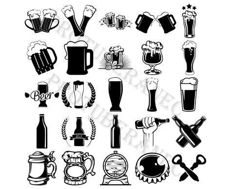 Beer Svg Beer Svg Bundle Beer Svg Files Beers Bottles Svg Beer Etsy Uk