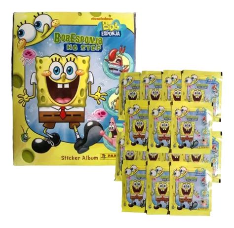 Álbum De Estampas Bob Esponja No Stop 50 Sobres Panini Meses sin