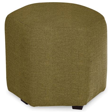 Craftmaster 043200 043200 Sugarshack 16 Accent Hexagon Ottoman Dunk