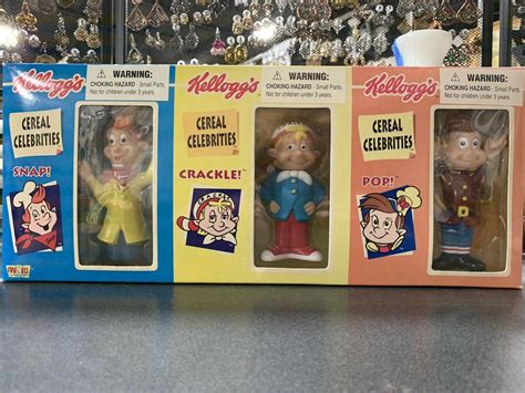 Kelloggs Cereal Celebrities Rice Krispies Snap Crackle Pop Figurines