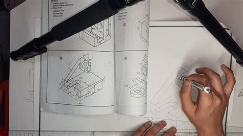 Section 3 Part B Engineering Drawing Isometric Youtube