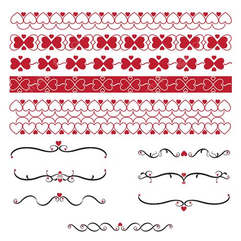 Line Border Divider Vector Hd Png Images Vector Heart Line Dividers