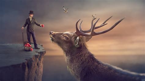 Big Deer Surreal Photoshop Manipulation Tutorial Youtube