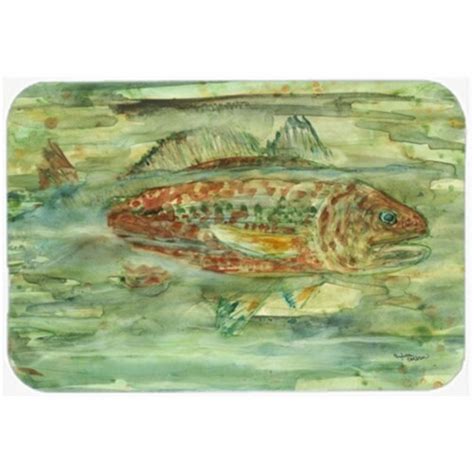 Abstract Red Fish Mouse Pad Hot Pad Or Trivet Kroger