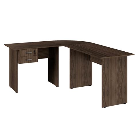 Mesa para Escritório em L 180x150cm 2 Gavetas Web15 G04 Málaga