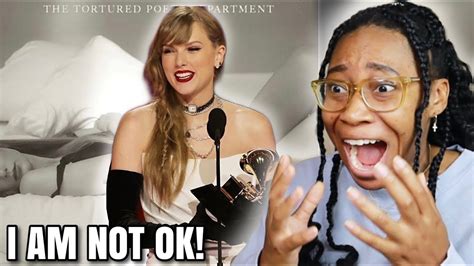 Taylor Swift Grammy 2024 Aoty Acceptance Speech New Album And Tracklist Reaction 🥹 Youtube