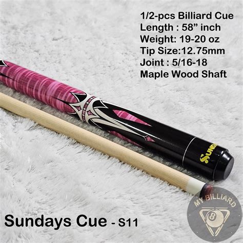 Jual Stick Billiard Sundays Cue 12 75mm Stik Biliar Bilyar S 11