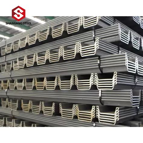 400*170 Steel Sheet Pile U/Z Customized Size Hot Rolled Carbon Steel ...