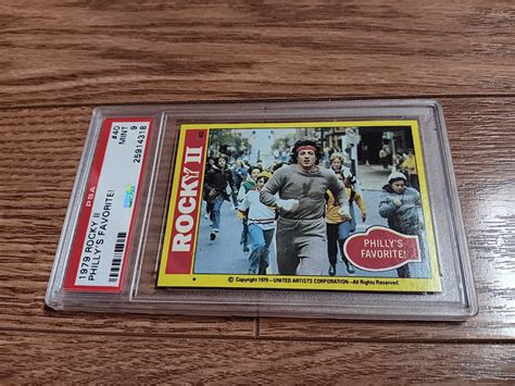 1979 Topps Rocky Ii Movie Card Psa 9 Mint Sylvester Stallone 2 Ebay