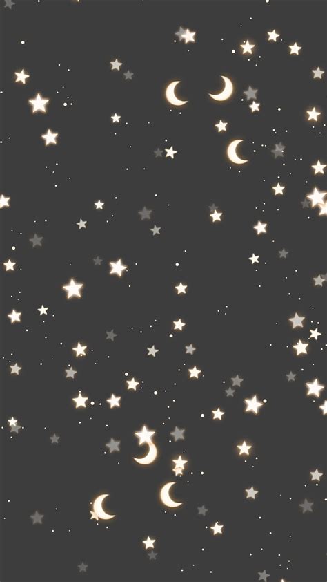 Aesthetic Stars And Moon Hd Phone Wallpaper Pxfuel