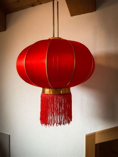 Drei China Laternen Rot Asia Lampen Asiatische Deko Acheter Sur