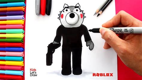 Aprende A Dibujar A Wolfy De Piggy Book Roblox Youtube