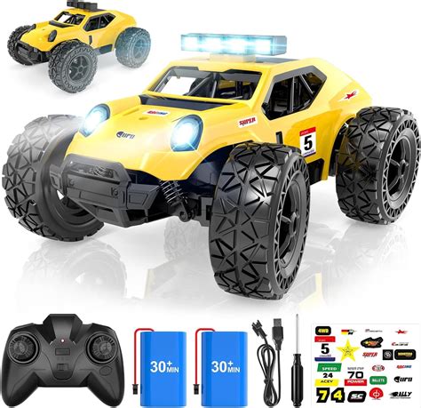 Haijon Auto RC De Alta Velocidad 120 25kmh 2WD Con Faro Control Remoto