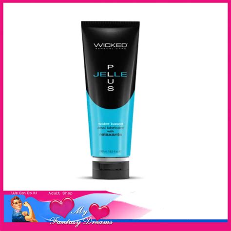 Wicked Jelle Plus Water Based Anal Lubricant With Clove Oil Numbing