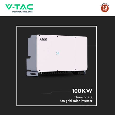 VT 6607100 Inverter 100kW Trifase IP66 Pannelli Solari V Tac