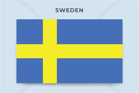 Sweden national flag design template 25550389 Vector Art at Vecteezy