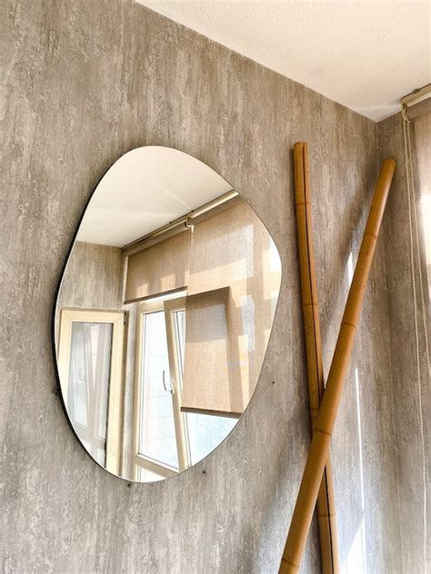 Organic Shaped Mirror Aesthetic Asymmetrical Mirror Irregular Etsy