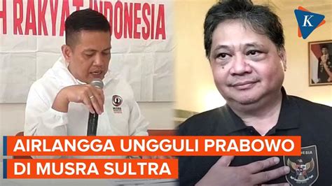 Hasil Musra Sultra Airlangga Ungguli Prabowo Dan Ganjar Untuk Jadi