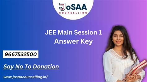 Jee Main Session 1 Answer Key 2024 Download Shift 1 2 Answer Key With